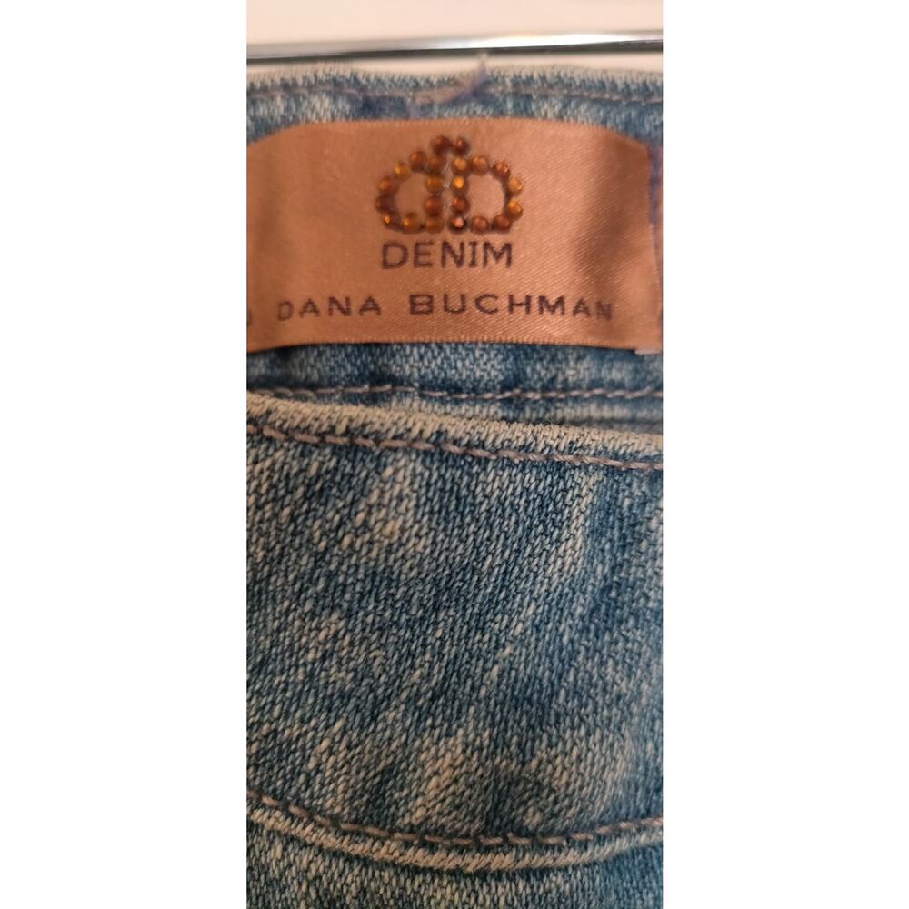 Vintage Y2K Embroidered Denim Jeans Sz 6 Dana Buchman Ileana Boho Boot Cut - Picture 9 of 16